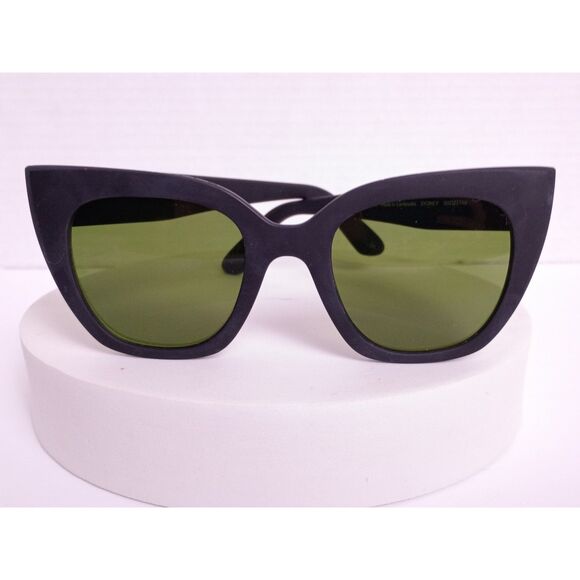 TOMS Women's Sydney Travelers Collection Matte Black / Olive Cat Eye Sunglasses - Picture 1 of 16